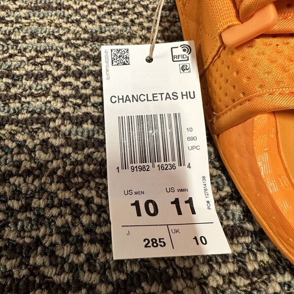 Adidas Human Race HU Chancletas Slides Orange FV7261 Size Men’s 10 Women’s 11 main image 4